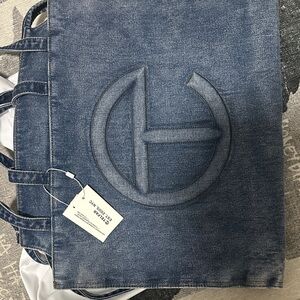 Telfar Blue Denim Tote Bag